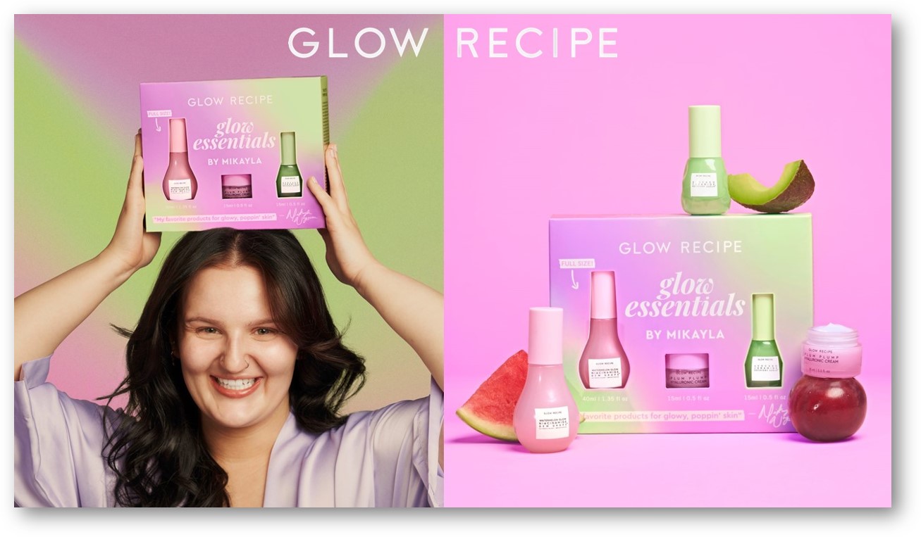 Glow Essentials von Mikayla & Glow Recipe Twisted Male Mag